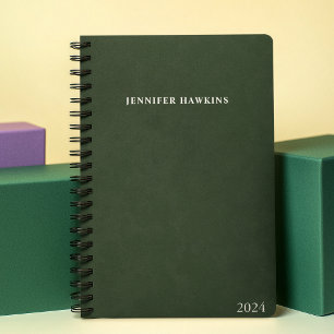 Clean Sage Green Texture Business Weekly Planner