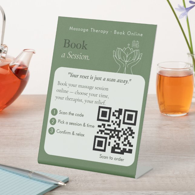 Clean Scan to Book QR Code Sign | Appointments  (In SItu)