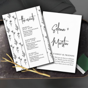 Clean Script Wedding Events Timeline