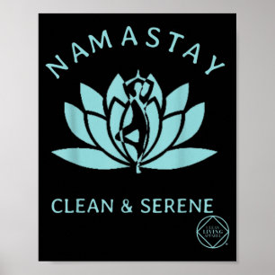 Clean & Serene Yoga Narcotics Anonymous Poster