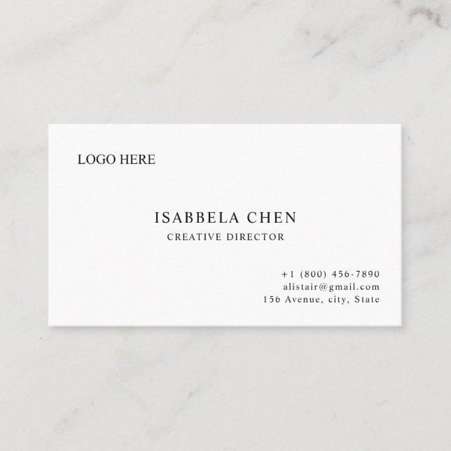 Clean Sharp Modern Business Card Concept (Front)
