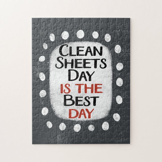 Clean Sheets Day Jigsaw Puzzle (Vertical)