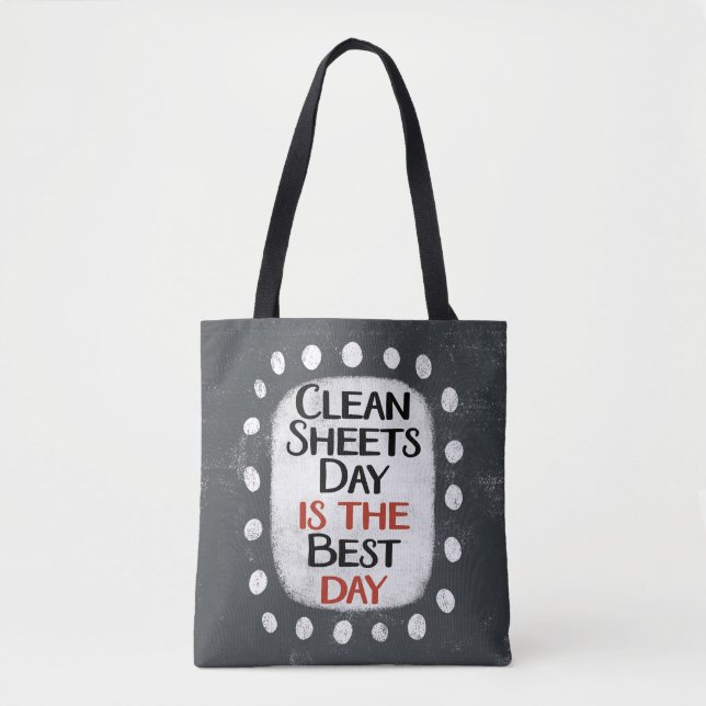 Clean Sheets Day Tote Bag (Front)
