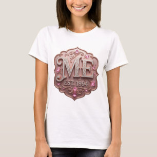 Clean Silver ME EST 1994 Print T-Shirt