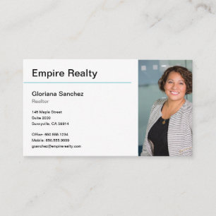 Clean, Simple Line Business Card for Realtors