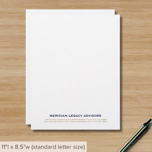 Clean Simple Minimalist Business Letterhead