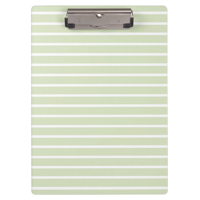 Clean Stripes Green Clipboard (Front)