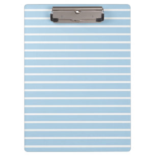 Clean Stripes Light Blue Clipboard