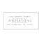 Clean Super Minimalist Return Address Stamp
