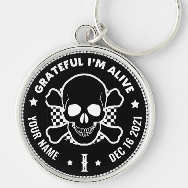 Clean Time Anniversary Gift with Skull Keychain (Front)