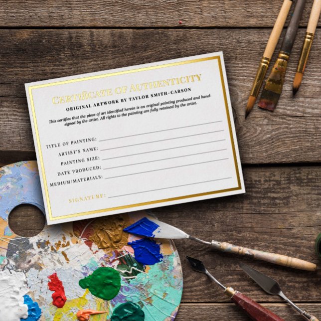 Clean Timeless Certificate of Authenticity (Creator Uploaded)