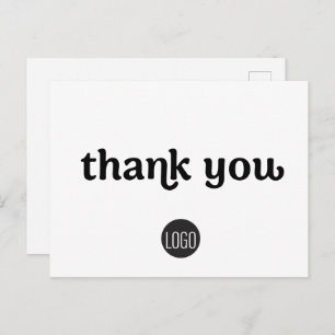 Clean Timeless Simple Custom Business logo Postcard