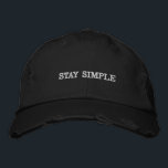 Clean Typography Streetwear Cap<br><div class="desc">A clean and minimal “Stay Simple” cap 🧢 designed for effortless everyday style.</div>