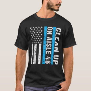 Clean Up On Aisle 46 Impeach Biden 46 Men Women Ki T-Shirt