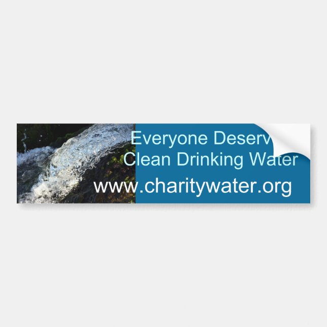 Clean Water bumper sticker (Front)
