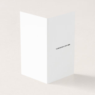 Clean White Minimalist Business Thank You Card