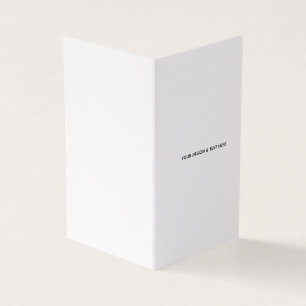 Clean White Minimalist Business Thank You Card