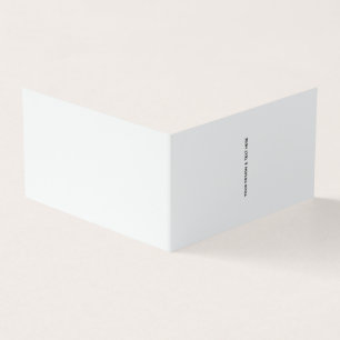 Clean White Minimalist Business Thank You Card