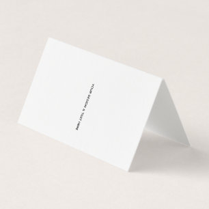 Clean White Minimalist Business Thank You Card