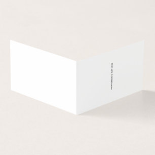 Clean White Minimalist Business Thank You Card