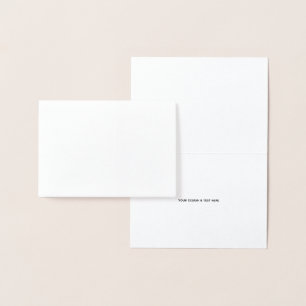 Clean White Minimalist Pet Sympathy Foil Card