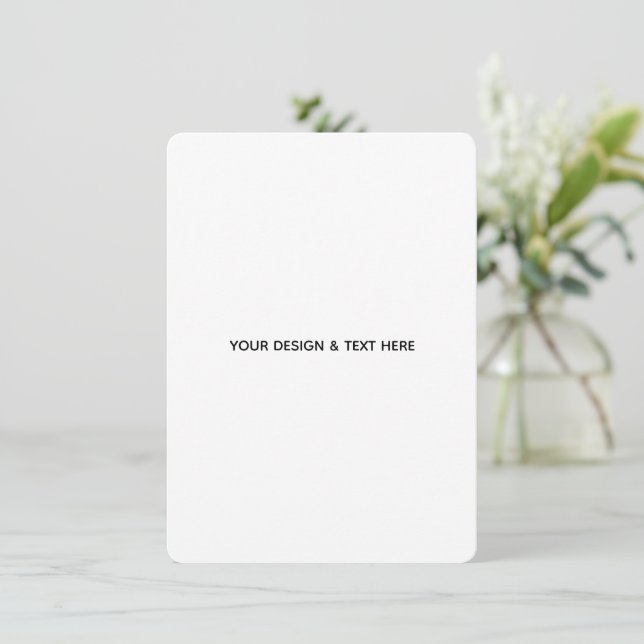 Clean White Minimalist Uncle Appreciation Card (Standing Front)
