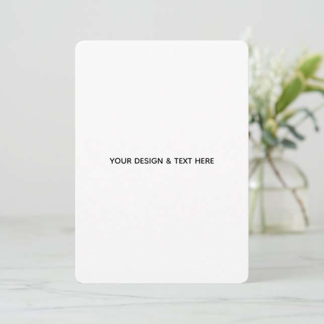 Clean White Minimalist Uncle Appreciation Card (Standing Front)