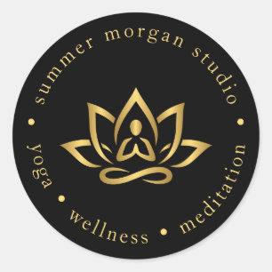 Clean Yoga Studio Logo Sticker 