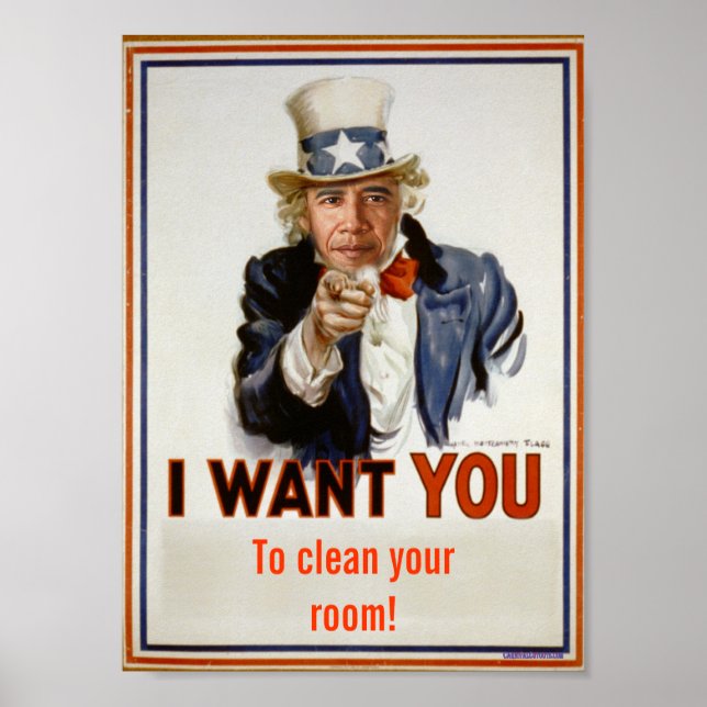 "clean your room"  Poster (Front)