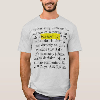 (cleaned up) in Brownback v. King  T-Shirt
