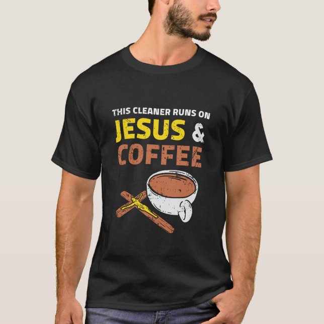 Cleaner Clean Cleaning Lady Man Housekeeping Gift T-Shirt (Front)