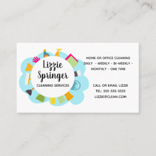 cleaner cleaning business social media card