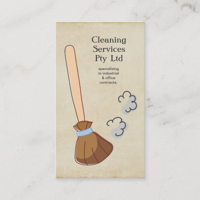 Cleaner Cleaning Service Business Profile Card (Front)