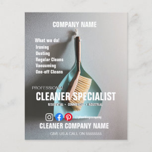 CLEANER SPECIALIST cleaning home helper Flyer