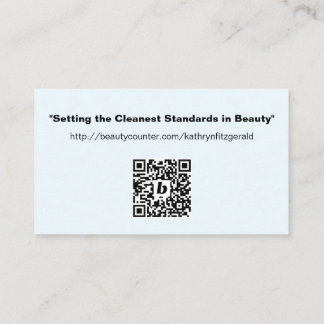 Cleanest Standards in Beauty Business Card