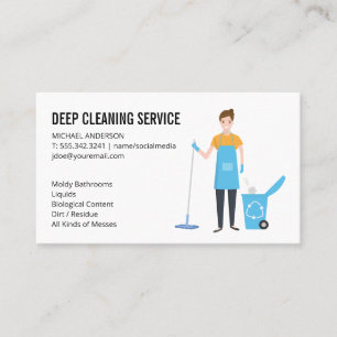 Cleaning and Sanitizing Services Business Card
