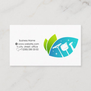 Cleaning and washing with a tool business card