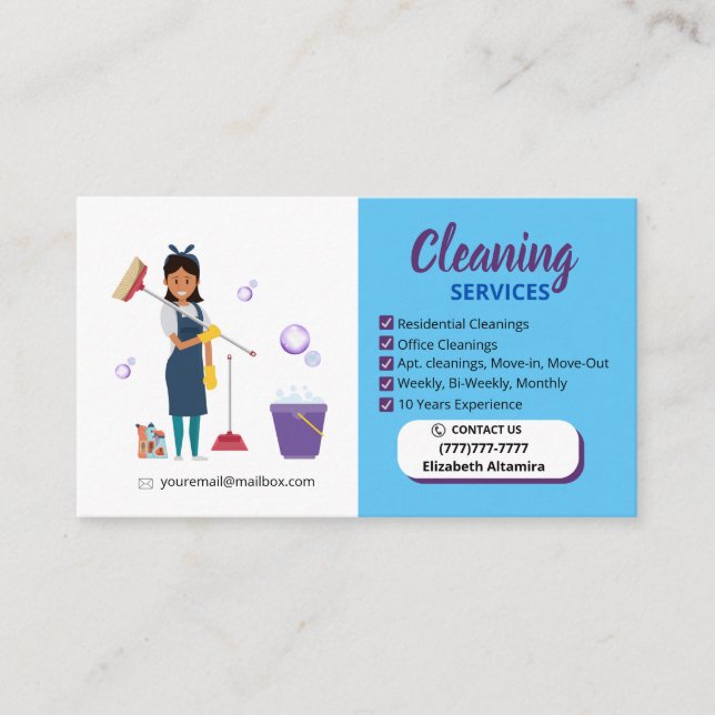 Cleaning_Bubble Business Card (Front)