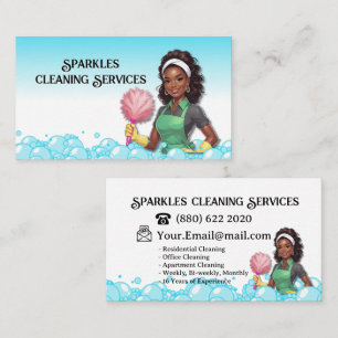Cleaning Bubble House Cleaning Service Business Card