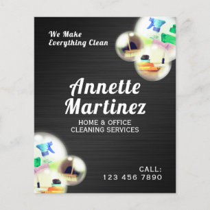 Cleaning bubbles professional flyer