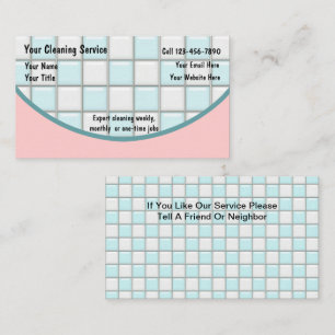 Cleaning Business Cards
