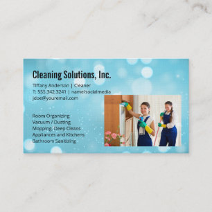 Cleaning Crew   House Keepers Business Card