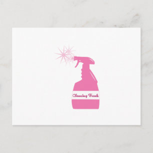 Cleaning Freak Postcard