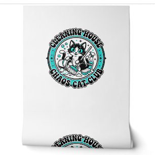 Cleaning House Chaos Cat Pet Lover Shirt Art - Cle Wallpaper
