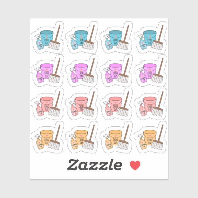 Cleaning House Chores Day Housework Bujo Planner (Sheet)