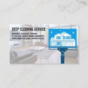 Cleaning House   Maid Service  Business Card