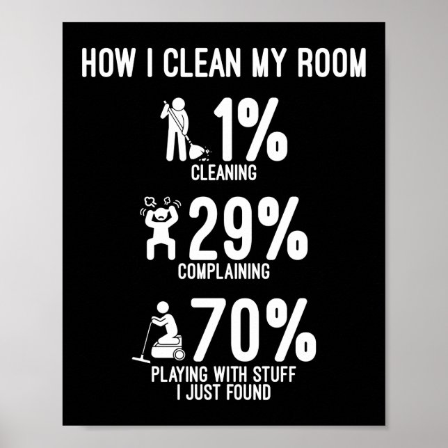 Cleaning How I Clean My Room Poster (Front)