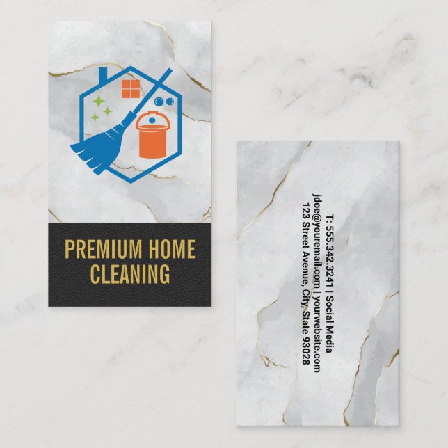 Cleaning Icons | Maid Business Card (Front/Back)
