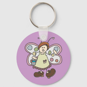 Cleaning Lady Bug Fairy Cartoon Key Chain