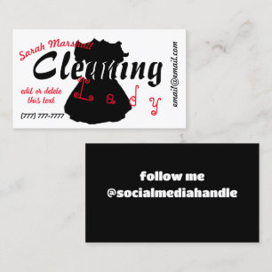 Cleaning Lady Business Card